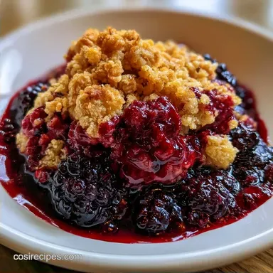 Blackberry Crumble for 8 Servings