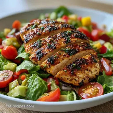 Grilled Chicken Salad Bowl in 35 Minutes Recipe Card