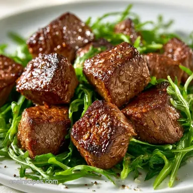 High Protein Steak Salad in 20 Minutes Recipe Card