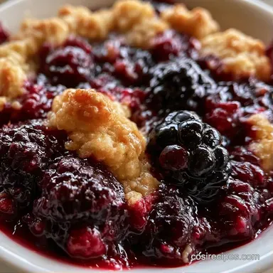 Best Blackberry Cobbler for 8 People Recipe Card