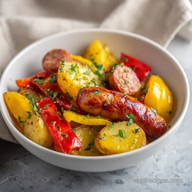 Italian Sausage with Oven Roasted Potatoes for 4 Servings
