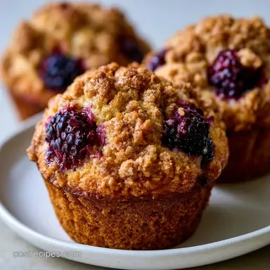 Lemon Blackberry Muffins in 37 Minutes Recipe Card