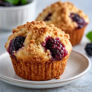Lemon Blackberry Muffins in 37 Minutes
