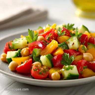 Mediterranean Salad Recipe in 20 Minutes for 4 Servings