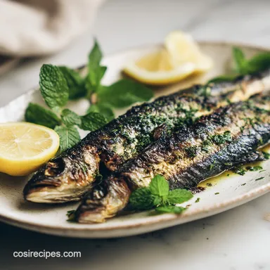 Mediterranean Whole Roasted Branzino Recipe (25 Min) Recipe Card