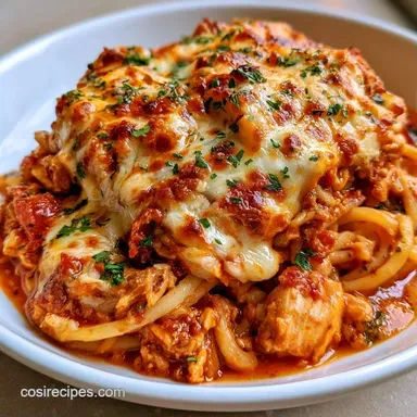 Spaghetti Pasta Bake in 45 Minutes Recipe Card