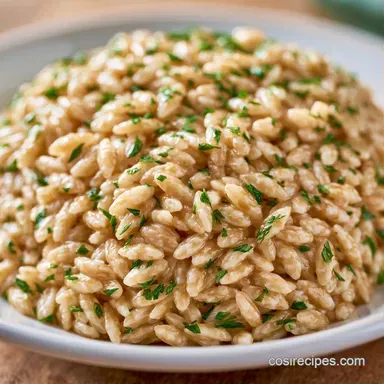 One-Pot Boursin Orzo in 35 Minutes Recipe Card