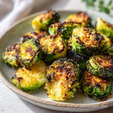 Crispy Parmesan Roasted Brussels Sprouts