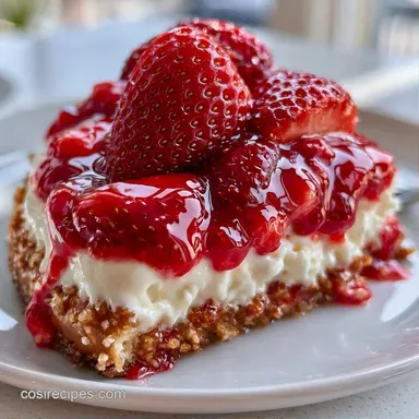 Paula Deen Strawberry Pretzel Salad Recipe Card
