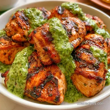 Peruvian Chicken with Green Sauce for 4