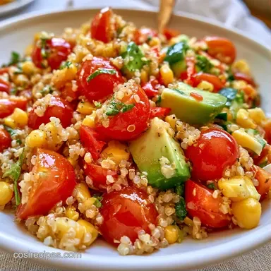 Peruvian Quinoa Avocado Salad 4 Servings Recipe Card