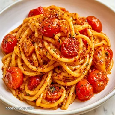 Roasted Tomato Pasta for 4 Servings Recipe Card