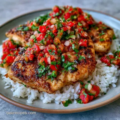 Salsa Fresca Chicken Bake Recipe for 4 Recipe Card