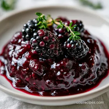 Savory Blackberry Sauce in 25 Minutes Recipe Card