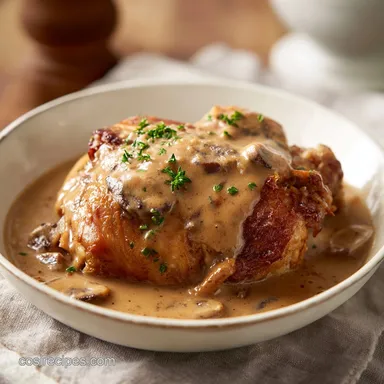 Slow Cooker Chicken and Gravy for 6 Servings