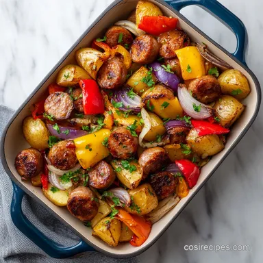 Sausage Potato Skillet for 4 Servings with Pan-Seared Potatoes Recipe Card