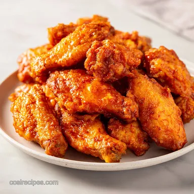 Spicy Chicken Wings Recipe: Crispy Baked Recipe Card