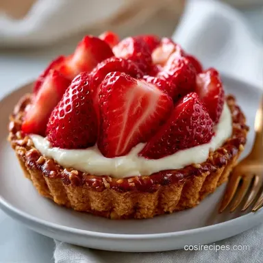 Strawberry Pretzel Salad Bowl: 20 Min Recipe Card