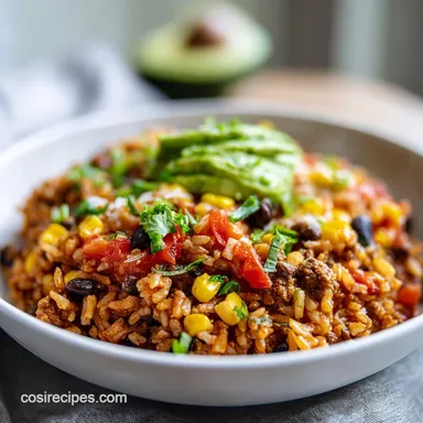 Taco Rice Bowls Recipe for 4 Servings