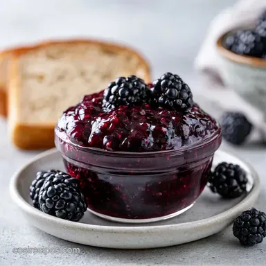 Blackberry Jam in 30 Minutes Recipe Card