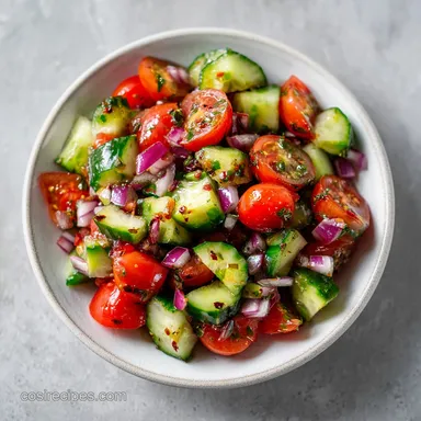 Tomato Cucumber Salad Recipe: Fresh Mediterranean Style