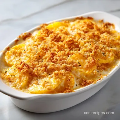 Southern Yellow Squash Casserole for 8 Servings Recipe Card
