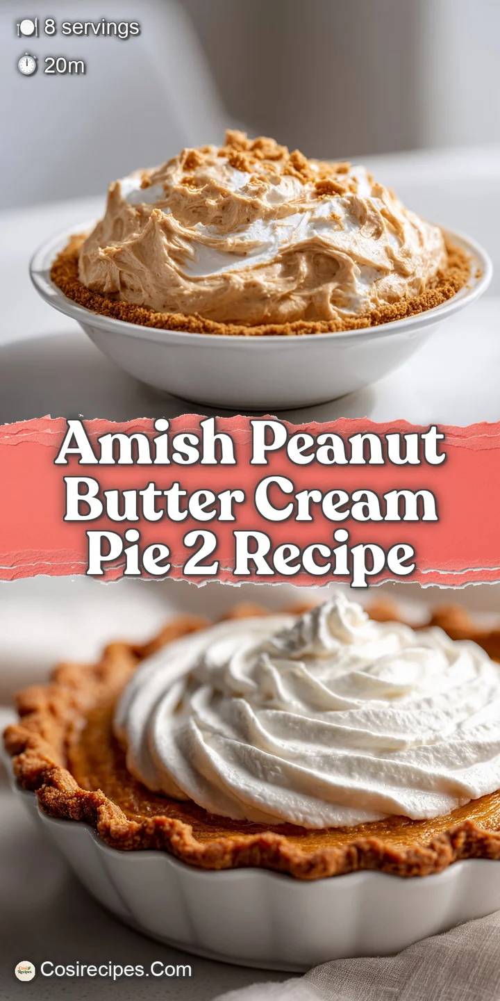 Close-up of a luscious peanut butter cream pie, swirls of light cream meeting the rich peanut butter, inviting and decaden...