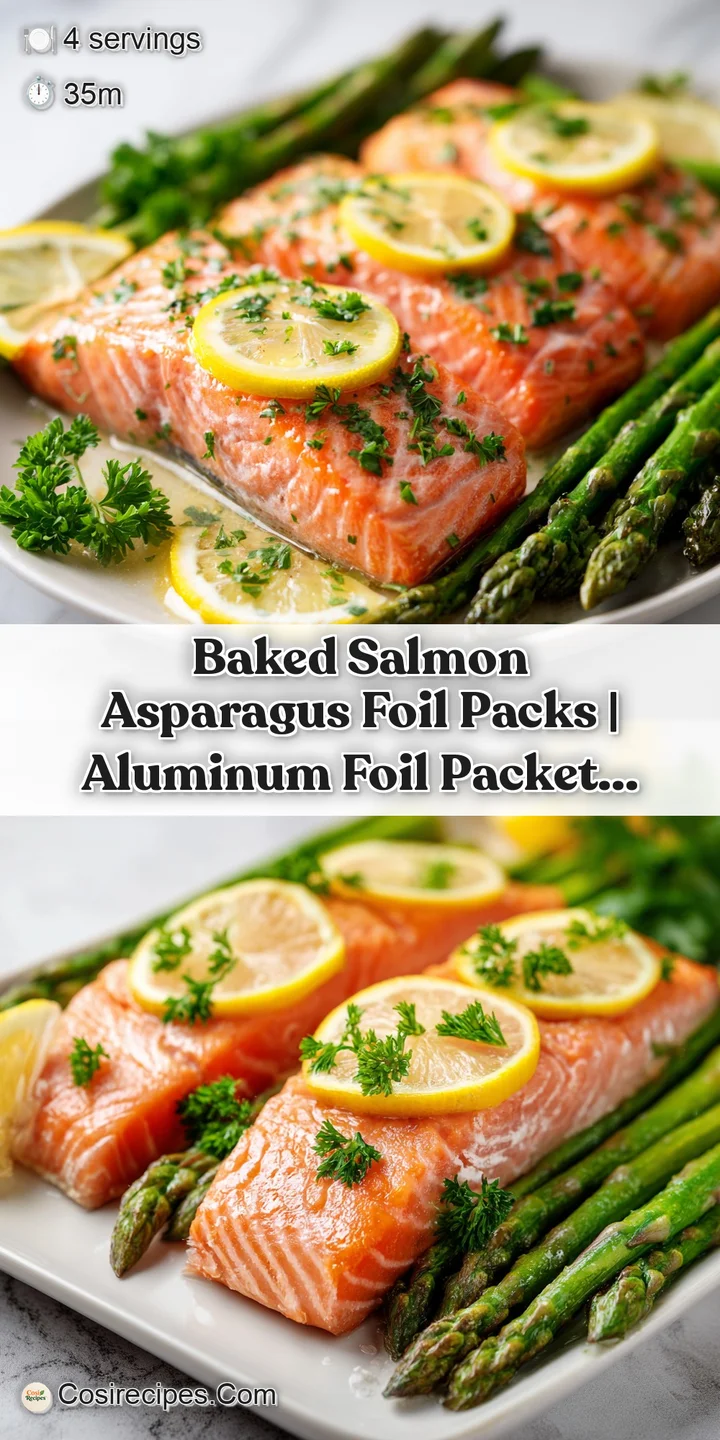 Macro shot of flaky, tender salmon and bright green asparagus with a glistening sheen of lemon-butter sauce.