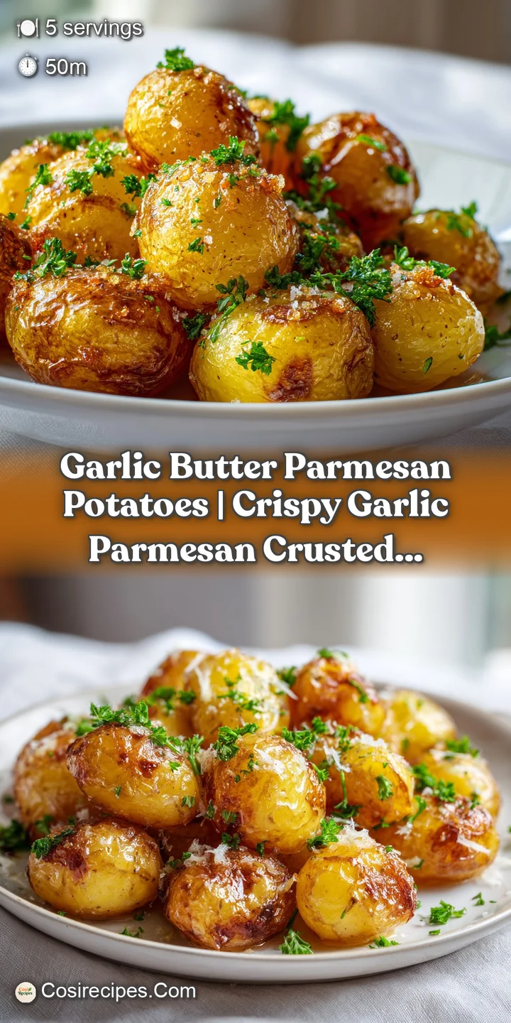 Extreme close-up of a buttery, golden-brown potato cube featuring a crispy texture and melted white parmesan flakes.