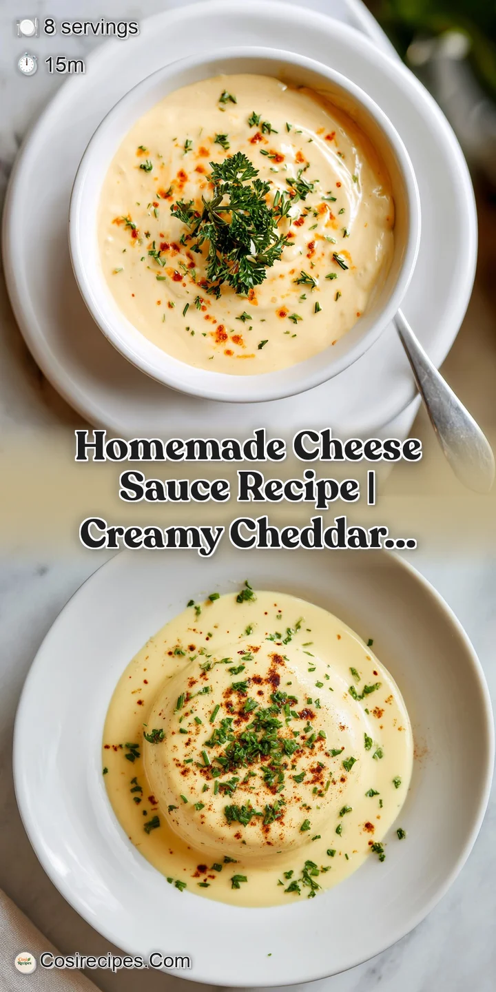 Close-up of a bubbling, luscious cheese sauce with subtle streaks of white from melted cheese.