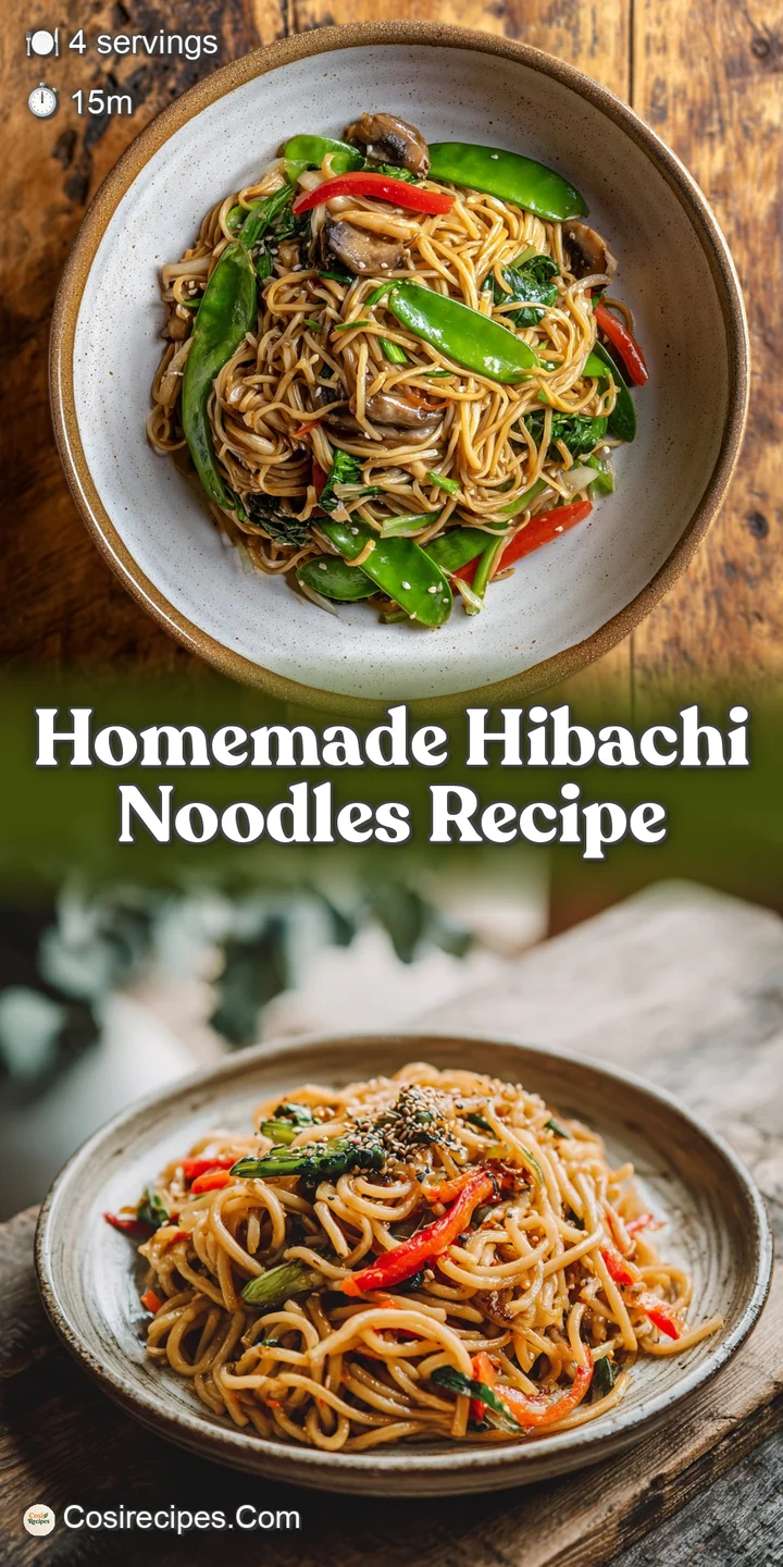 Close-up shows the glistening, saucy noodles, punctuated with vibrant veggies and sesame seeds, exuding tempting umami aro...