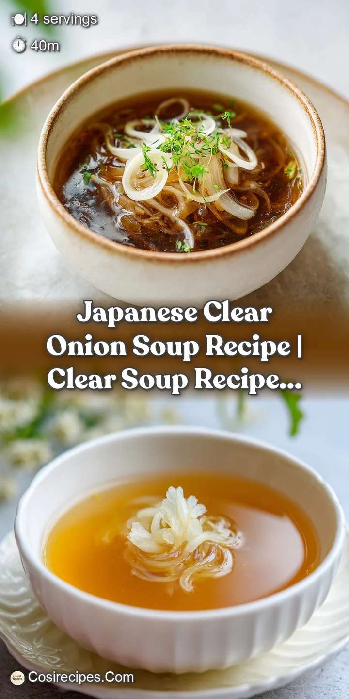 Appetizing close-up of clear onion broth with glistening fried onions and vibrant green scallions. Warm, inviting steam ri...