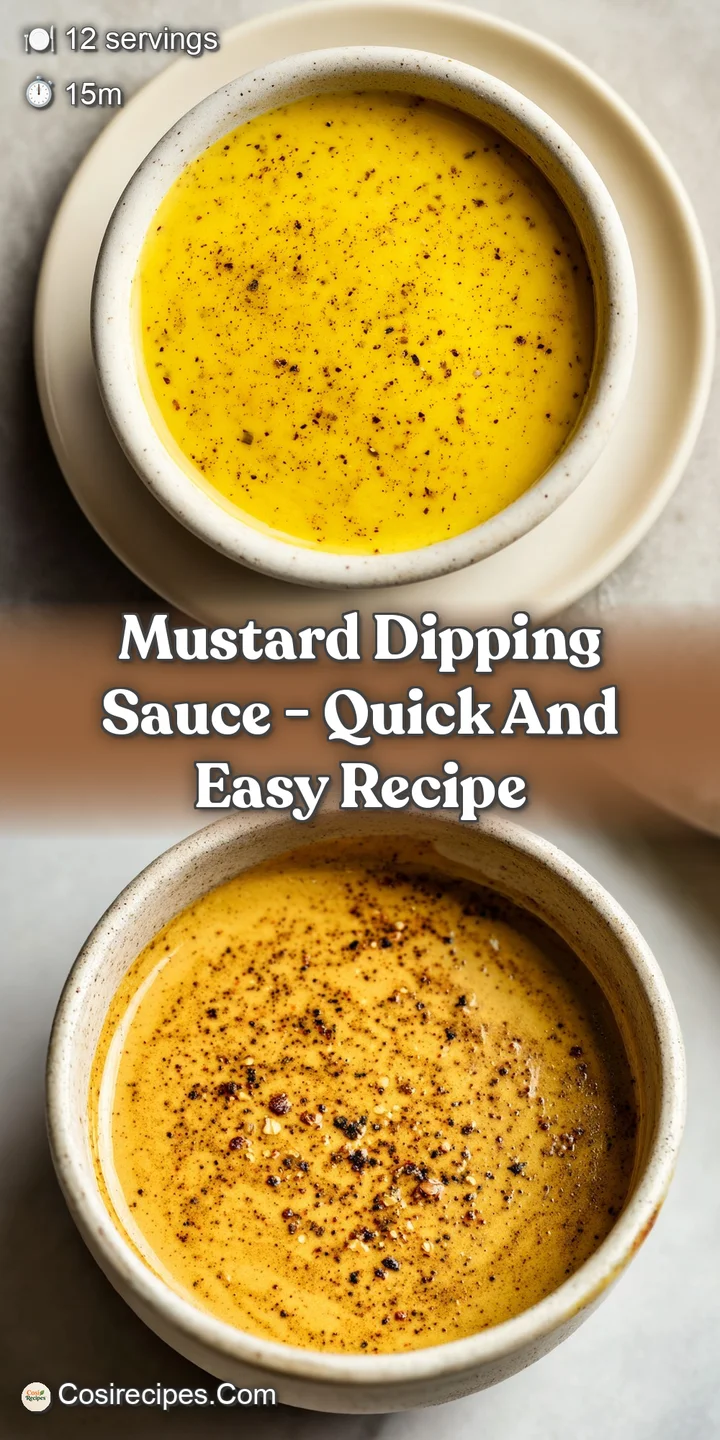 Close-up of thick, velvety mustard dipping sauce, capturing its subtle sheen and creamy texture. An appetizing invitation ...