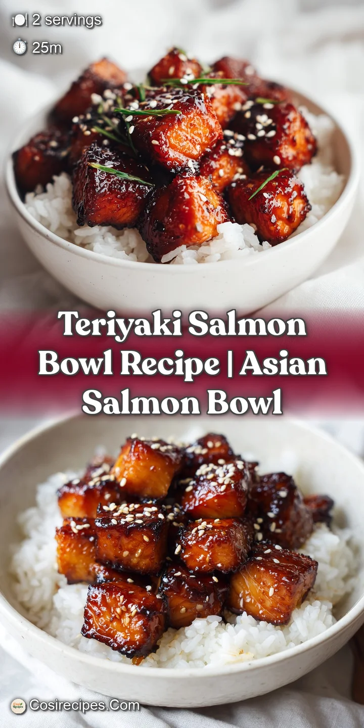 Close-up of glistening, caramel-colored salmon glaze with golden edges and a garnish of sliced green scallions.