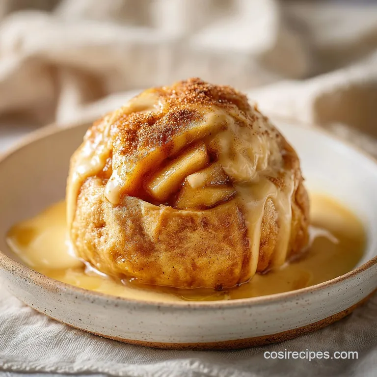5-Ingredient Apple Dumpling with Cinnamon Sugar