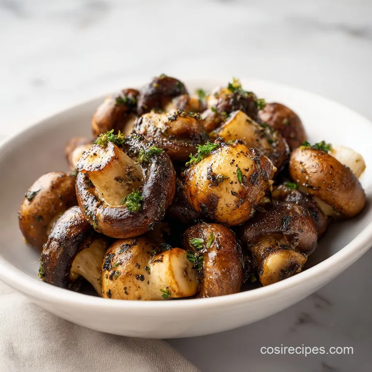 Air Fryer Mushrooms: Meaty & Concentrated