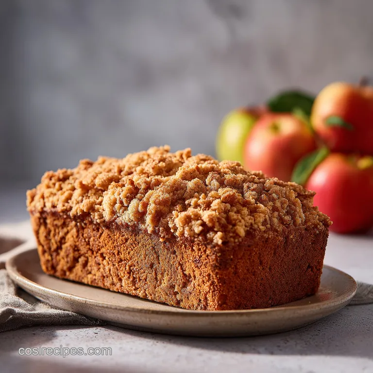 Apple Streusel Bread with Cinnamon Crumble