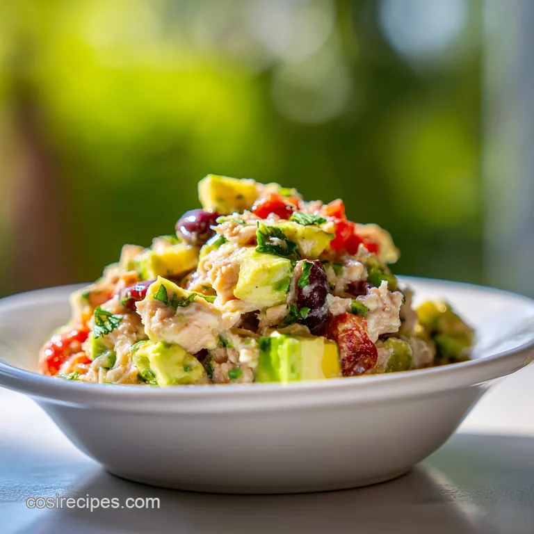 Avocado Tuna Salad Blend: Zesty & Velvety