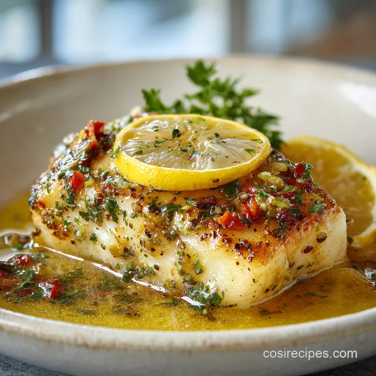 Baked Cod with Lemon Butter: Flaky and Zesty