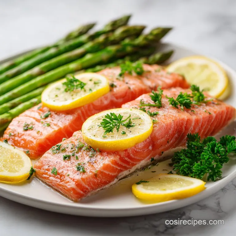 Baked Salmon Asparagus Foil Packs: Silky and Fresh