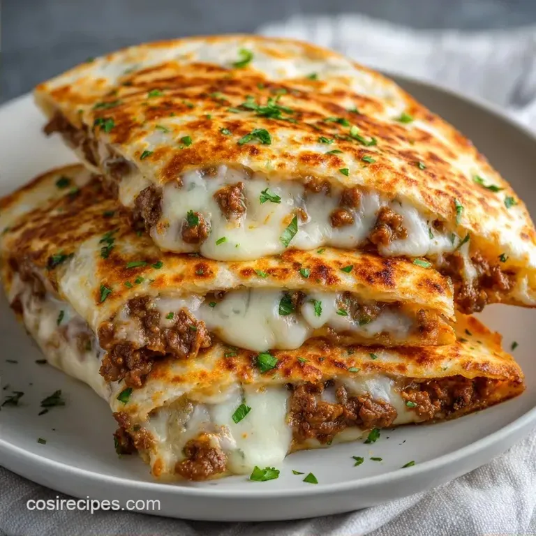 Beef Quesadillas: Mild and Crispy