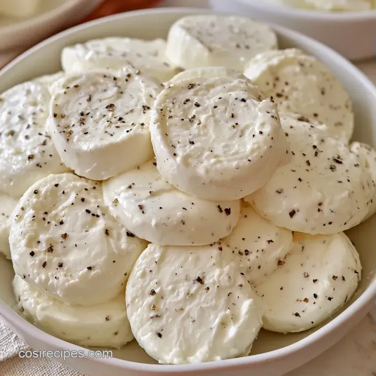 A smooth white cheese wheel topped with cracked pepper, surrounded by crisp apple slices and golden toasted baguette