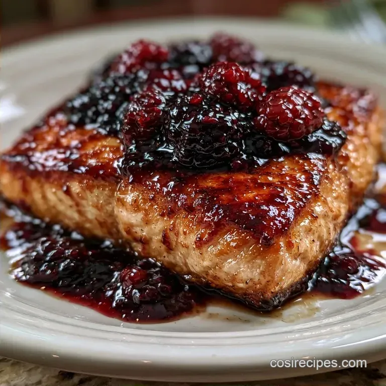 Blackberry Balsamic Salmon in 30 Minutes