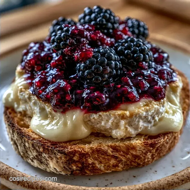 Blackberry Brie Grilled Cheese on Sourdough