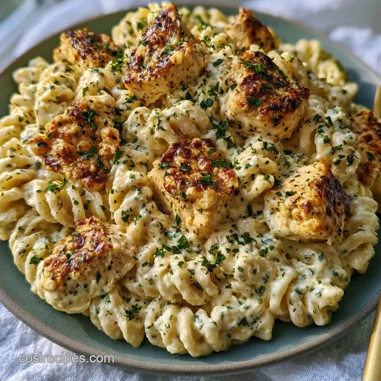One Pan Boursin Chicken Pasta