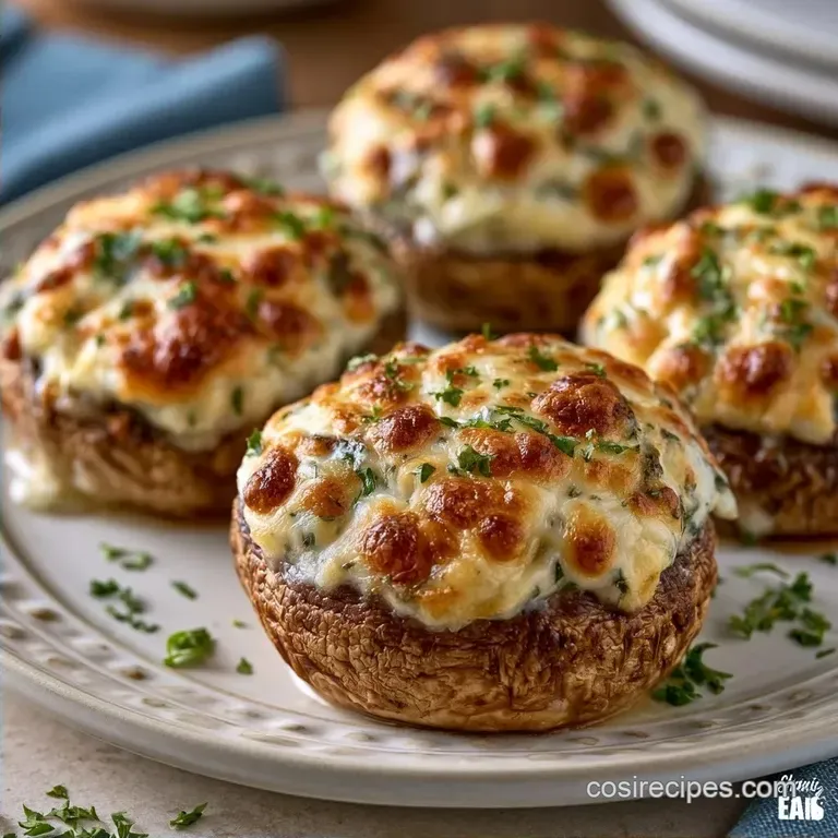 Creamy Boursin Stuffed Mushrooms