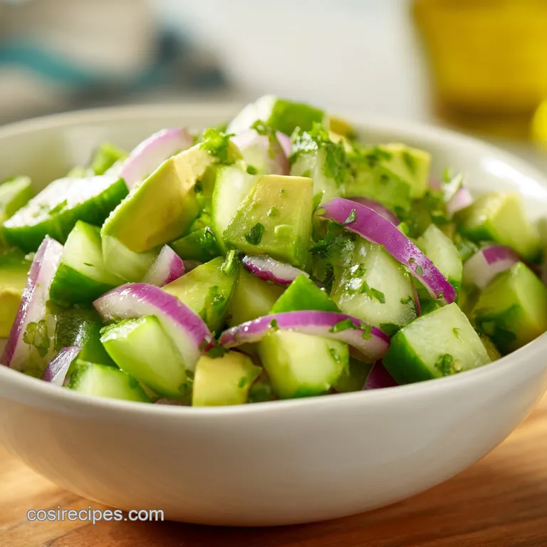 The Ultimate Healthy Cucumber Avocado Salad