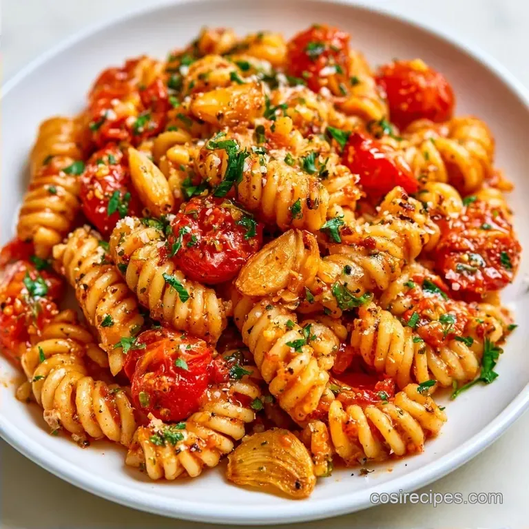 Cozy Roasted Fall Tomato Pasta