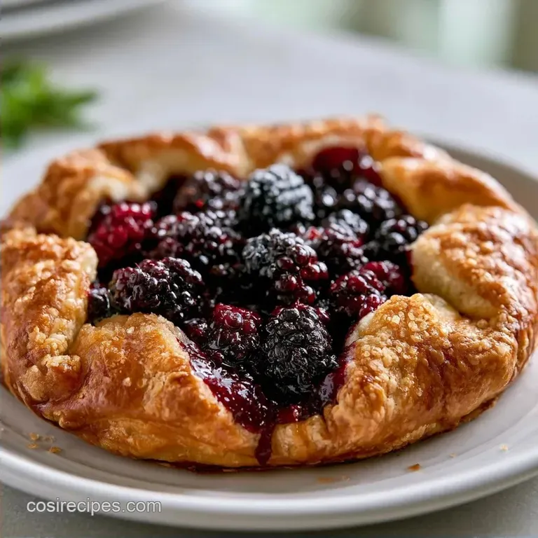 Fresh Blackberry Galette with Lemon Zest