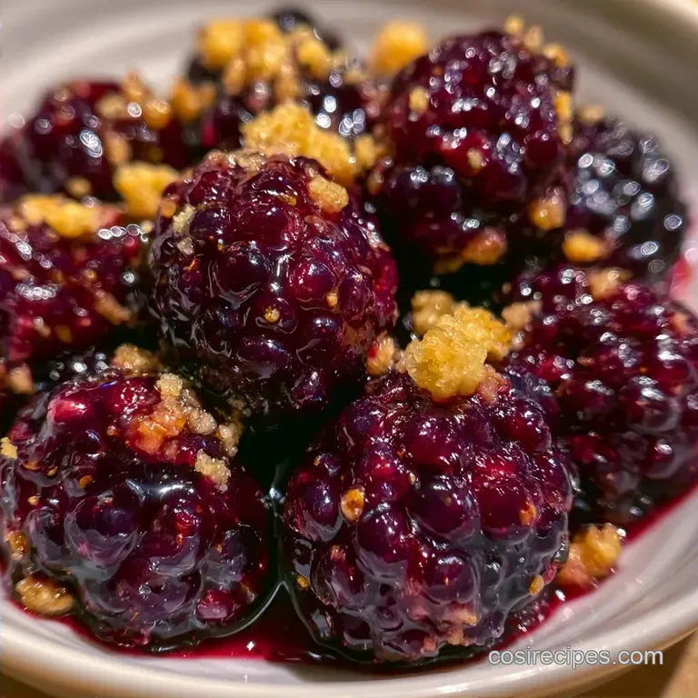 Blackberry Cobbler: Golden Crust